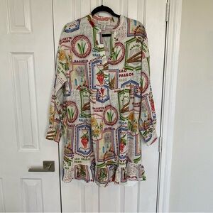 Rachel Zoe Multicolor Graphic Print Dress